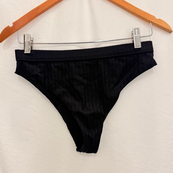 Bond-Eye Australia Black Vertical Stripe Bikini Bottom Swim Beach - Picture 1 of 3